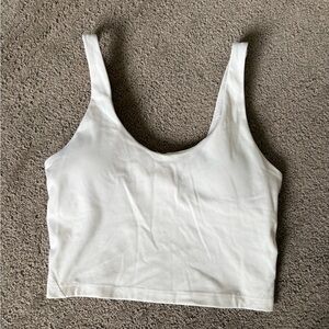 POPFLEX Classic White Crop Top